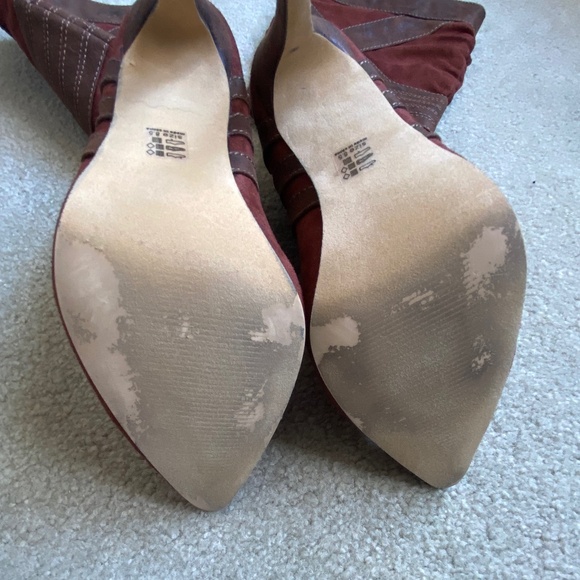 EUC Michael Antonio Knee-High Whiskey Coloured Boots, Size 8.5 - Picture 8 of 12